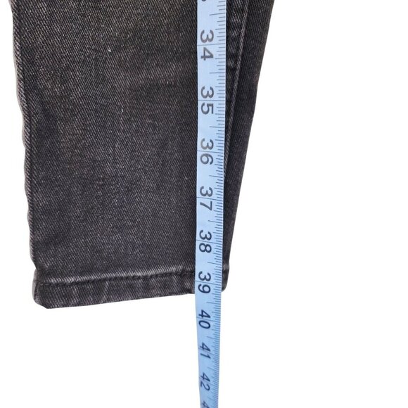 Calvin Klein Womens High Rise Skinny Jeans Black Denim Regular Length Size 25 - Picture 11 of 13